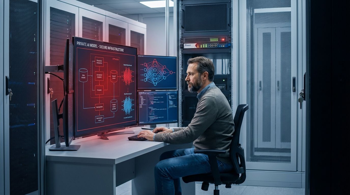 Zárt vállalati hálózaton futó AI modell