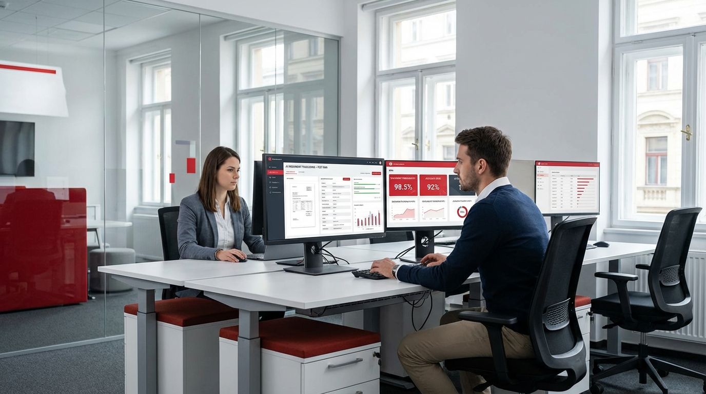 Dokumentumfeldolgozó AI megoldás KPI dashboarddal