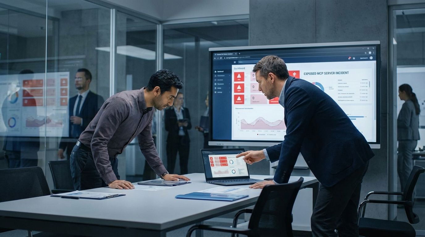 CTO és security vezető MCP incidens dashboardot elemez