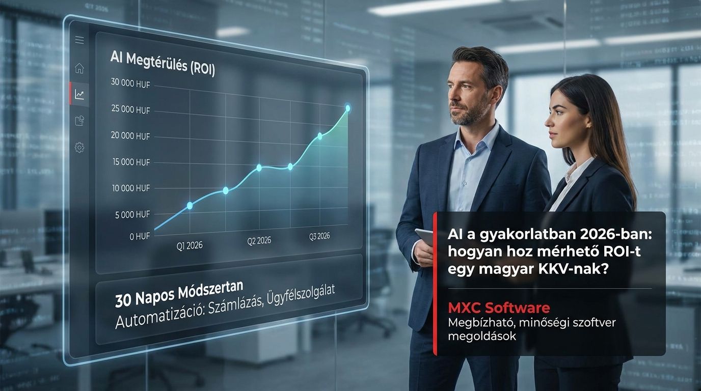 AI a gyakorlatban 2026-ban: hogyan hoz mérhető ROI-t egy magyar KKV-nak?