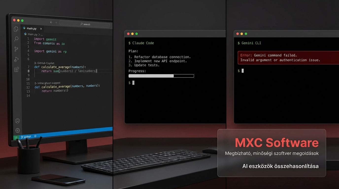 Claude Code, GitHub Copilot és Gemini CLI összehasonlítása egy fejlesztési feladat mentén