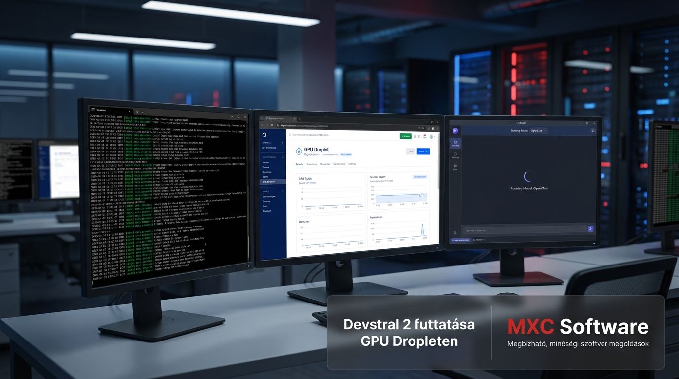 Devstral 2 nagy nyelvi modell futtatása DigitalOcean GPU Dropleten LM Studio környezetben