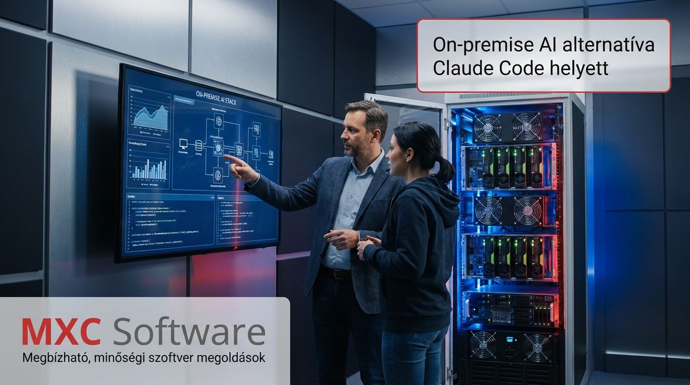CTO és fejlesztő on‑premise AI infrastruktúráról dönt egy szervertermi környezetben