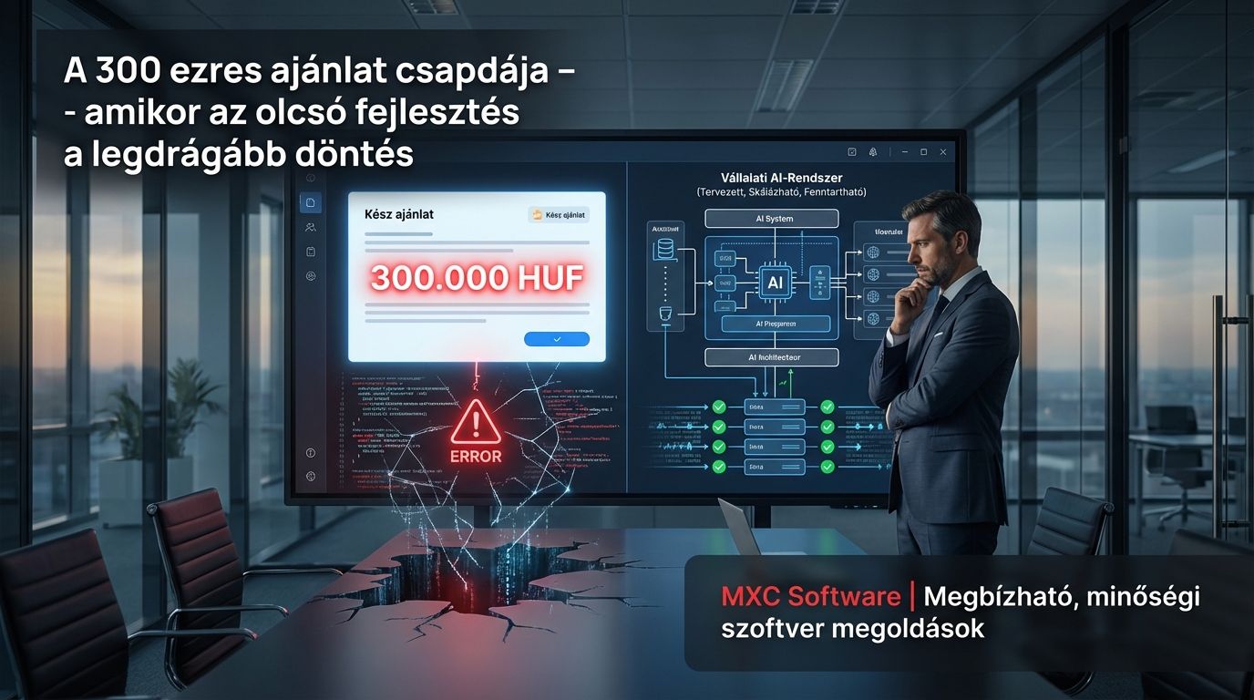 A 300 ezres ajánlat csapdája – amikor az olcsó fejlesztés a legdrágább döntés