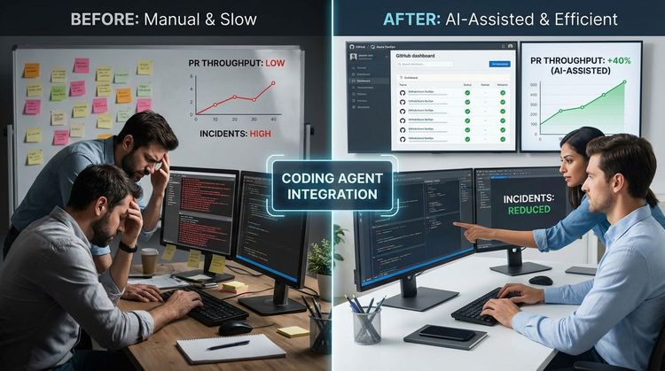 Fejlesztőcsapat GitHub és Azure DevOps coding agent teljesítményét elemzi